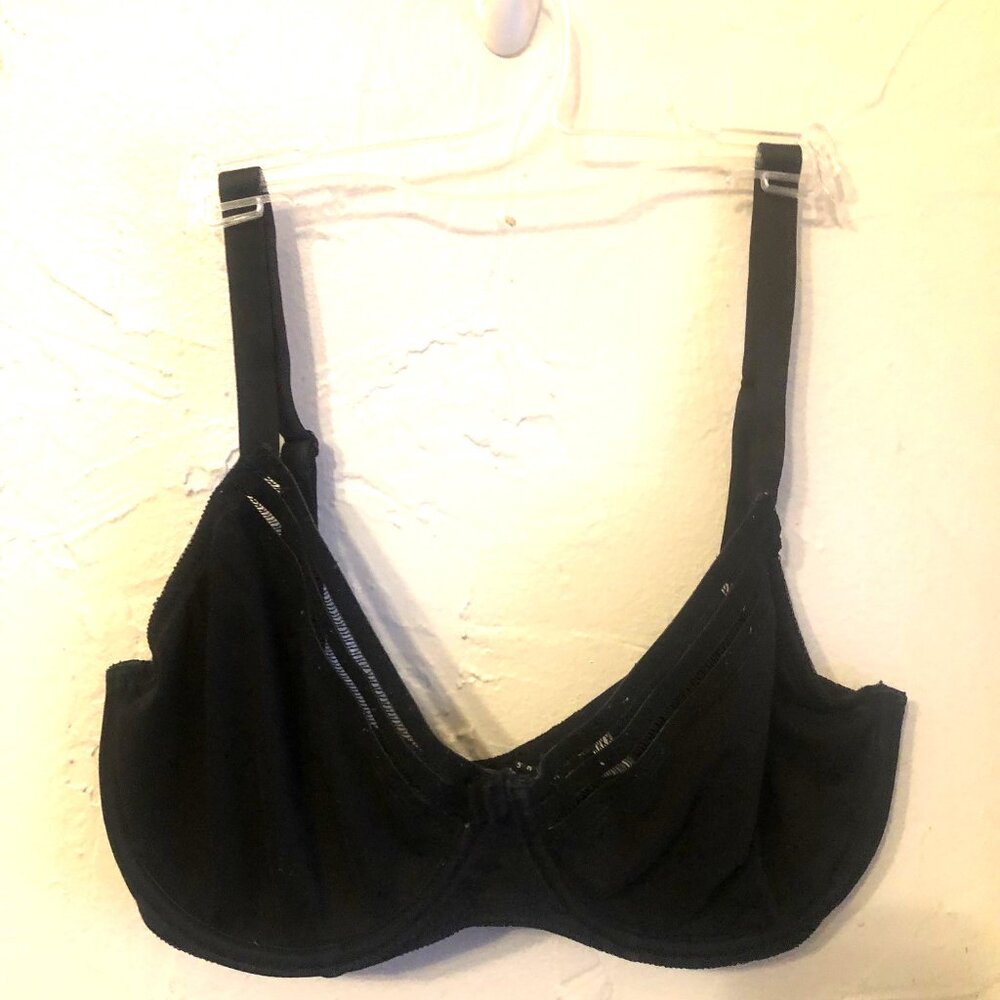 Huit 8 Paris Womens SZ 34E Black Underwire Bra